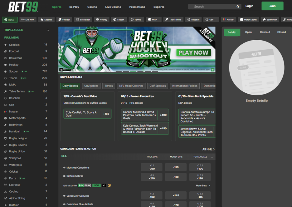 BET99 Sportsbook